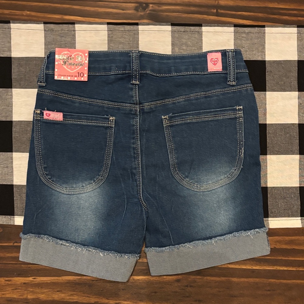 Cutie patootie cuffed jean  Shorts 10 new adjustable waist